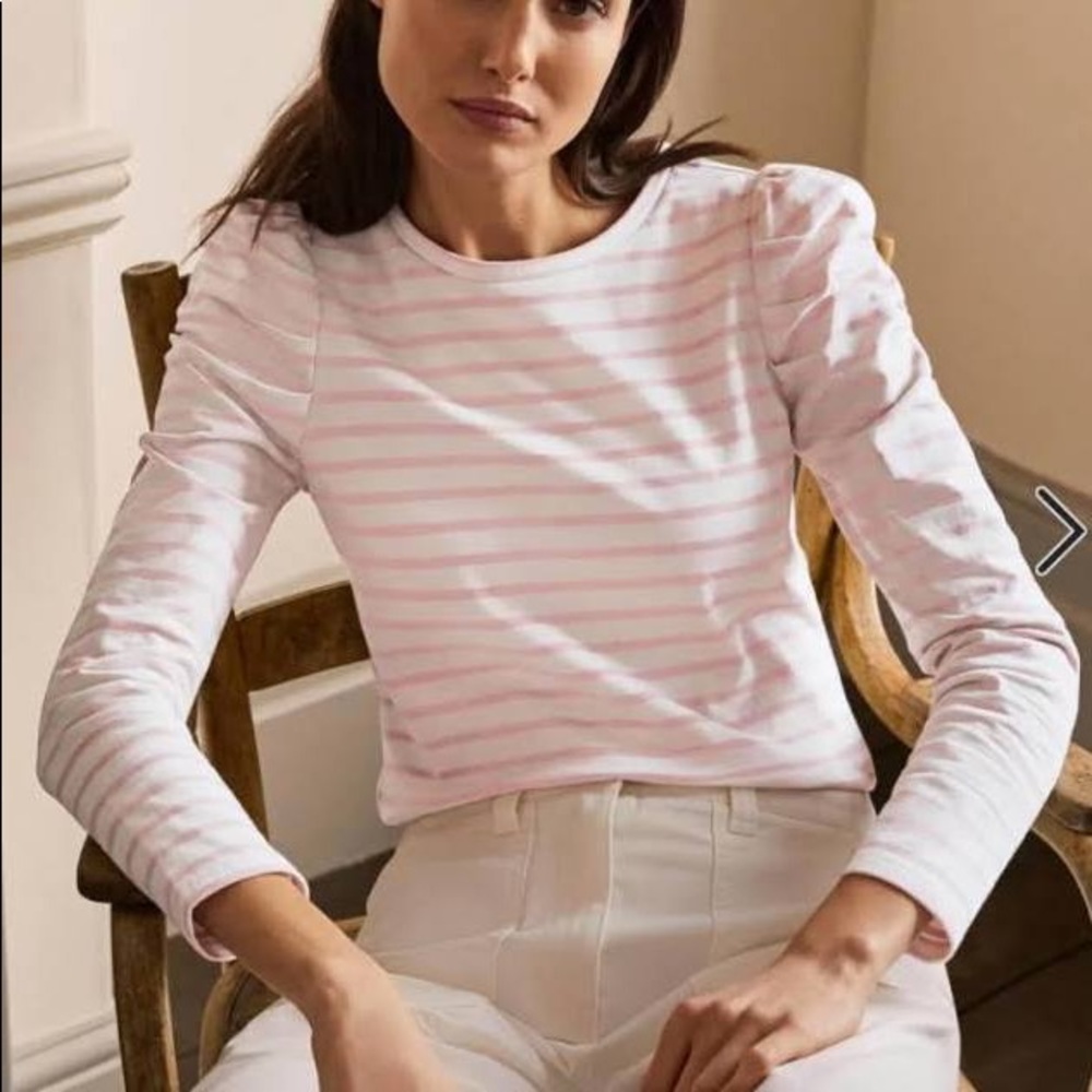 Boden Imogen Breton Top in Blush